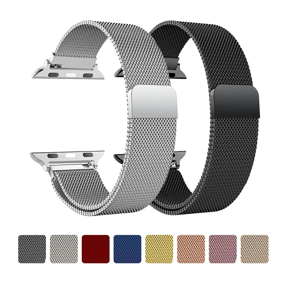 Milanese Loop Strap for Apple Watch Ultra 2/1, Series 11/10/9/8/7/6/5/4/3/2/1 STRAPS