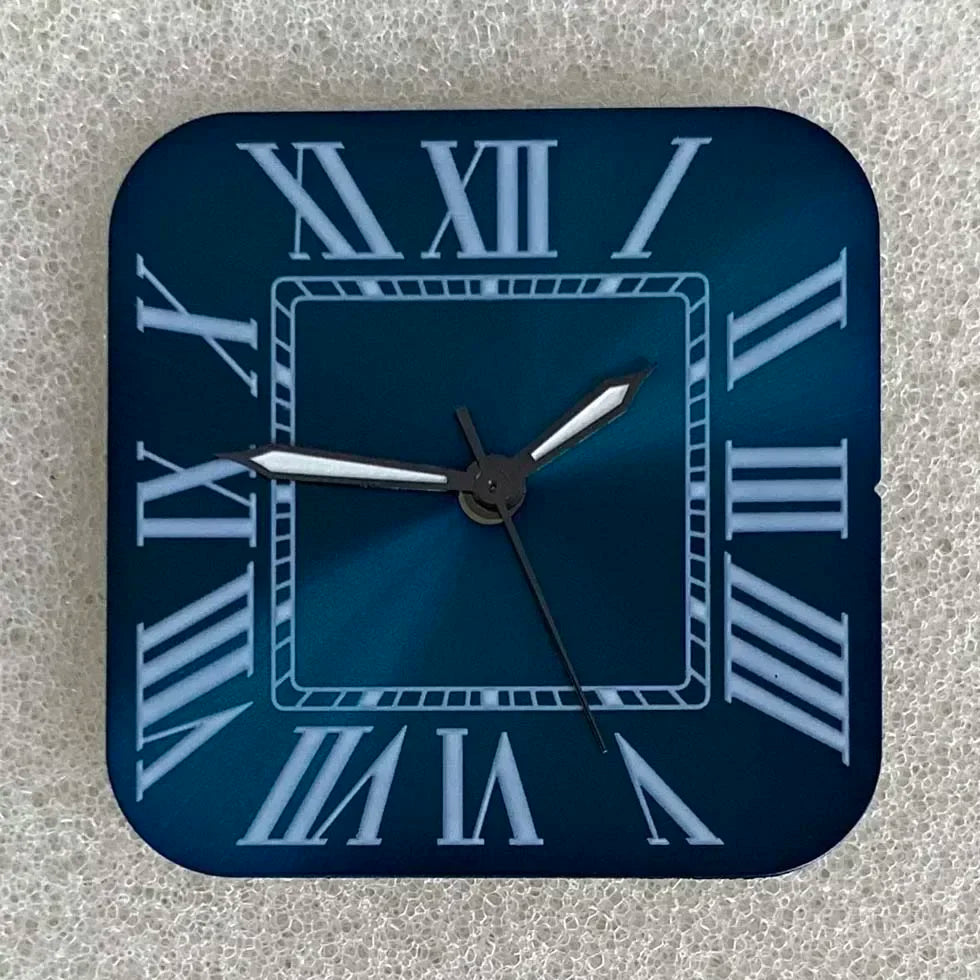 Square NH35 Watch Dial Set with Roman Numerals and Watch Hands for NH35 / NH36 STRAPS