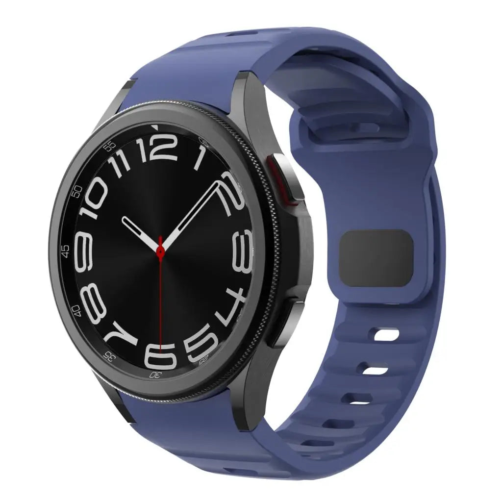 Silicone Strap for Samsung Galaxy Watch 6 Classic 47mm 43mm / 5 Pro 45mm / 4 46mm 42mm / 6 40mm 44mm