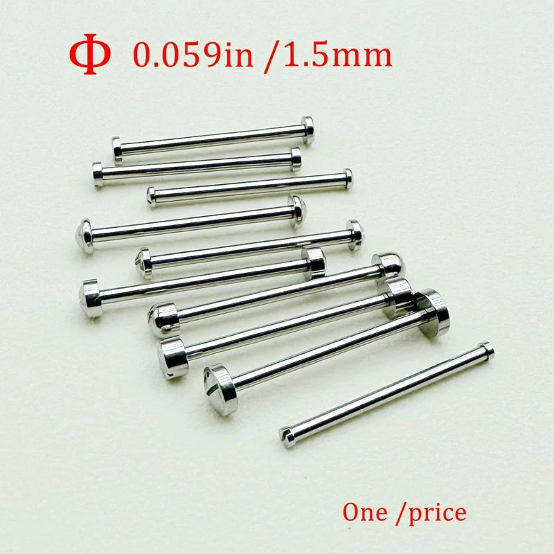 1.5mm Stainless Steel Watch Strap Screw Rod Pin – Rotating Fixed Bolt ...