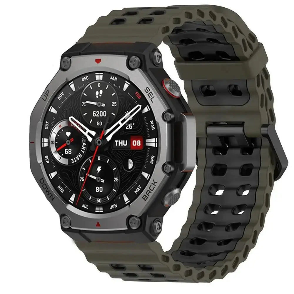Breathable Sport Silicone Strap for Amazfit T-Rex 3, T-Rex 2, T-Rex Ultra & Pro STRAPS