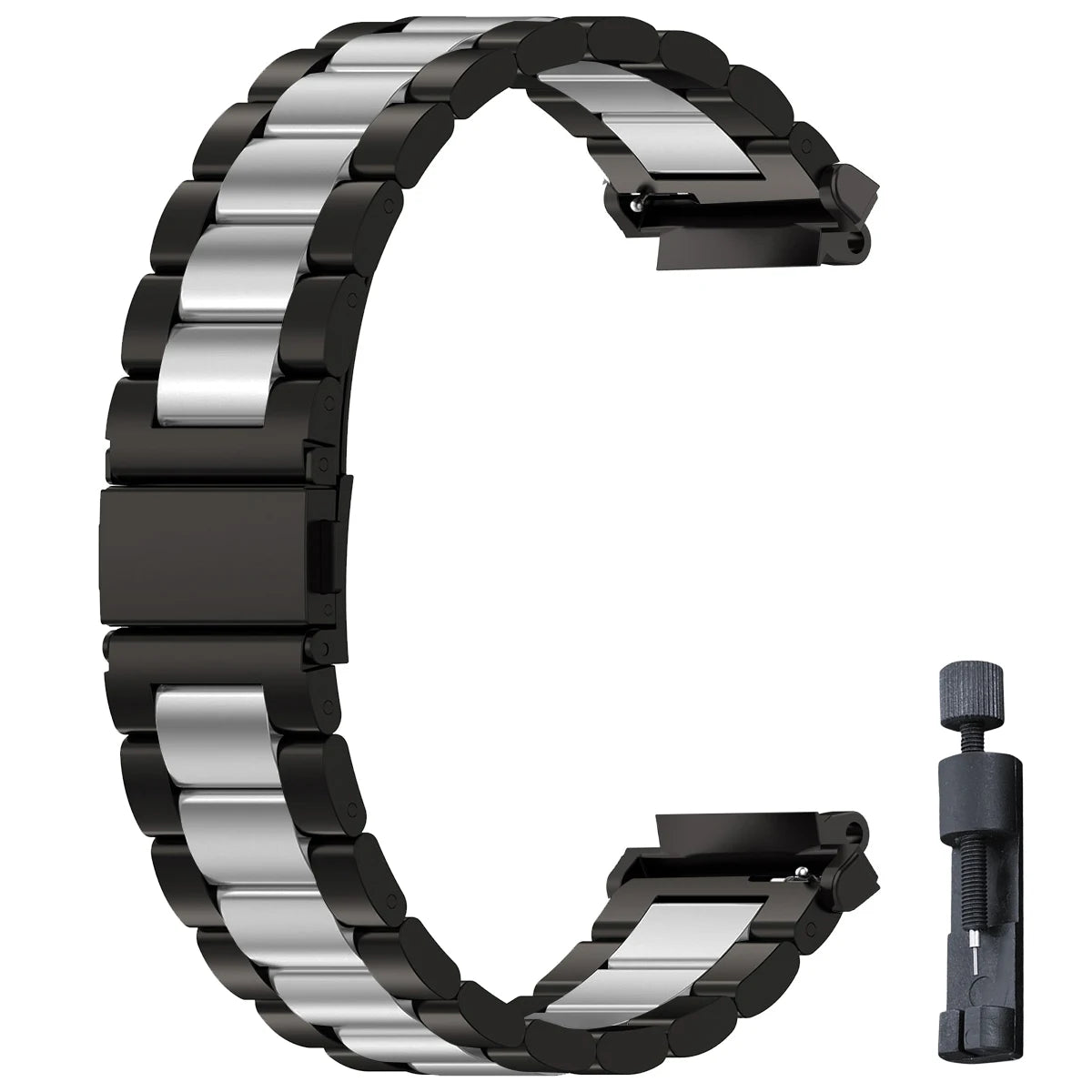 Stainless Steel Luxury Link Bracelet for Amazfit T-Rex 3, T-Rex 2, T-Rex Ultra & Pro STRAPS
