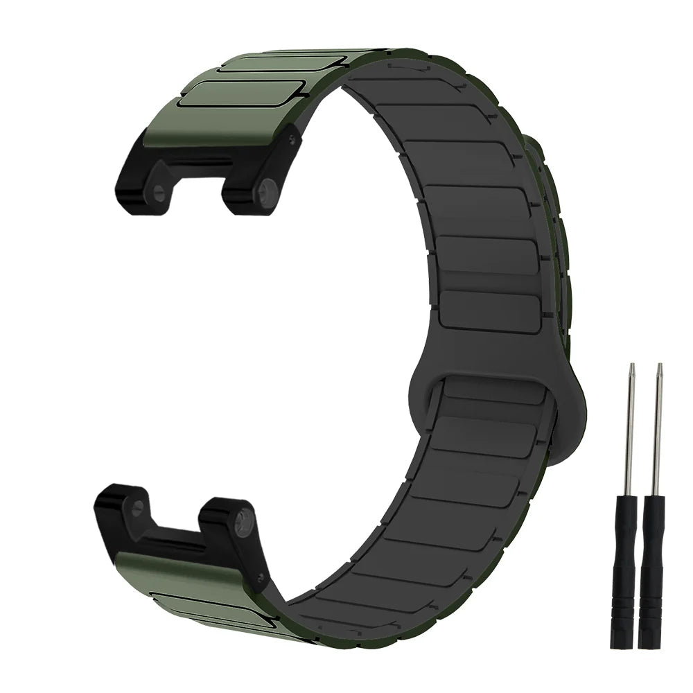 Armor Style Magnetic Silicone Strap for Amazfit T-Rex 3, T-Rex 2 & T-Rex Pro STRAPS