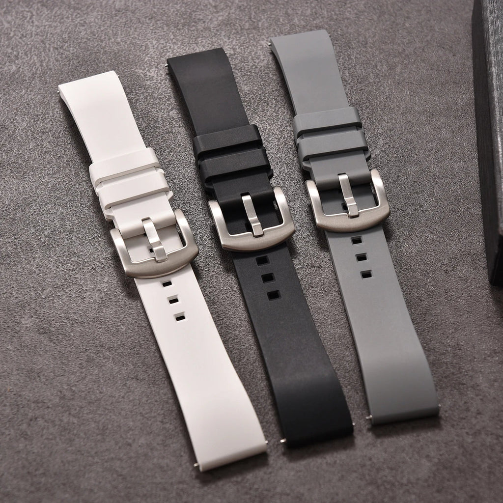 Premium FKM Rubber Watch Strap for Tissot, Seiko, and Omega Models STRAPS