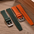 High-Grade FKM Fluororubber Diving Strap for Rolex, Omega, IWC & Seiko