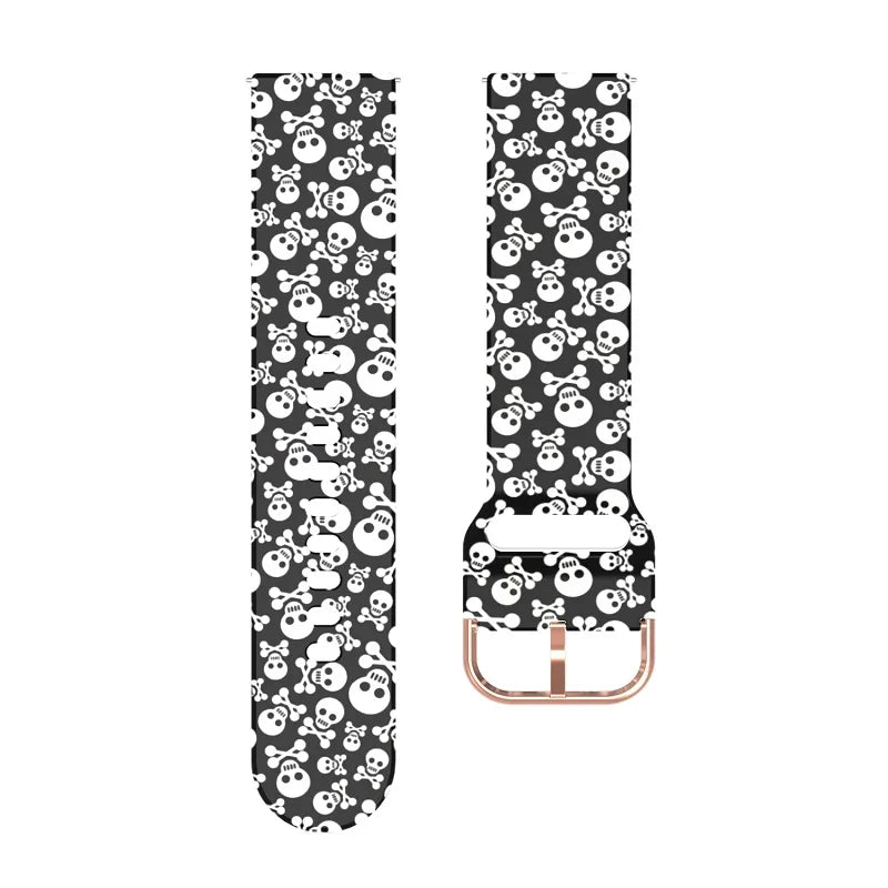 20mm 22mm Patterned Silicone Strap for Samsung Galaxy, Huawei & More STRAPS