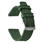 Vintage Tropical FKM Rubber Watch Strap for Seiko SKX007, 62MAS, & Tudor Black Bay STRAPS