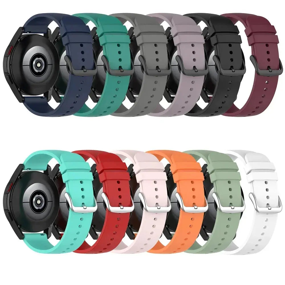 Sports Silicone 20mm & 22mm Watch Strap for Garmin Venu 3, Forerunner 265, Vivoactive 4, Venu Sq 2 - STRAPS