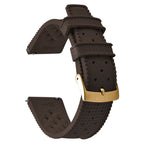 Vintage Tropical FKM Rubber Watch Strap for Seiko SKX007, 62MAS, & Tudor Black Bay STRAPS