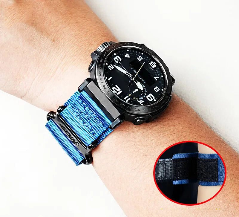 Breathable Nylon Sport Strap for Casio G-Shock GA-2000, GA-2300 & Pro Trek PRW-6600, PRG-600, PRG-650Y STRAPS