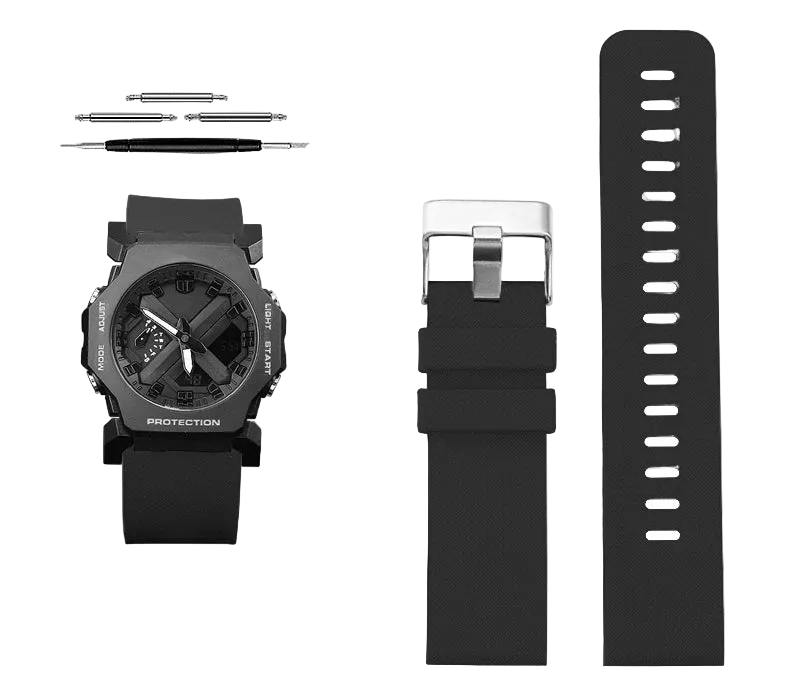 Sport Rubber Strap for Casio G-Shock GA-2000, GA-2200, & GA-2300 STRAPS