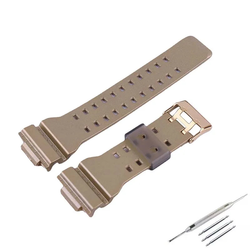 Resin Strap for CASIO G-SHOCK GD-100 GA-100 GA-110 GA-120 GA-130 GA-140 GA-150 GA-700 GA-710 GAX-100 GLS-100 GLS-8900 STRAPS