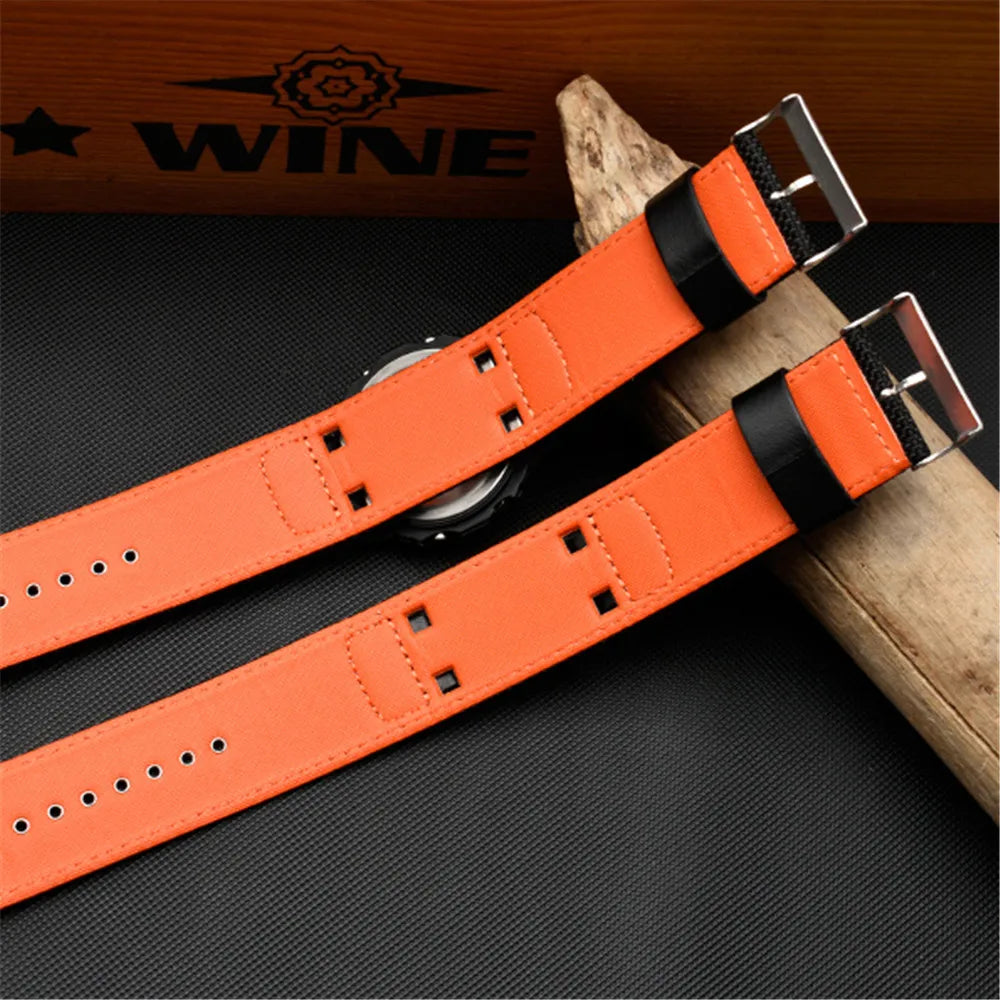 Nylon Leather Watch Strap for Casio G-Shock DW5600, GW-M5610, AW-591, & AWG-M100 STRAPS