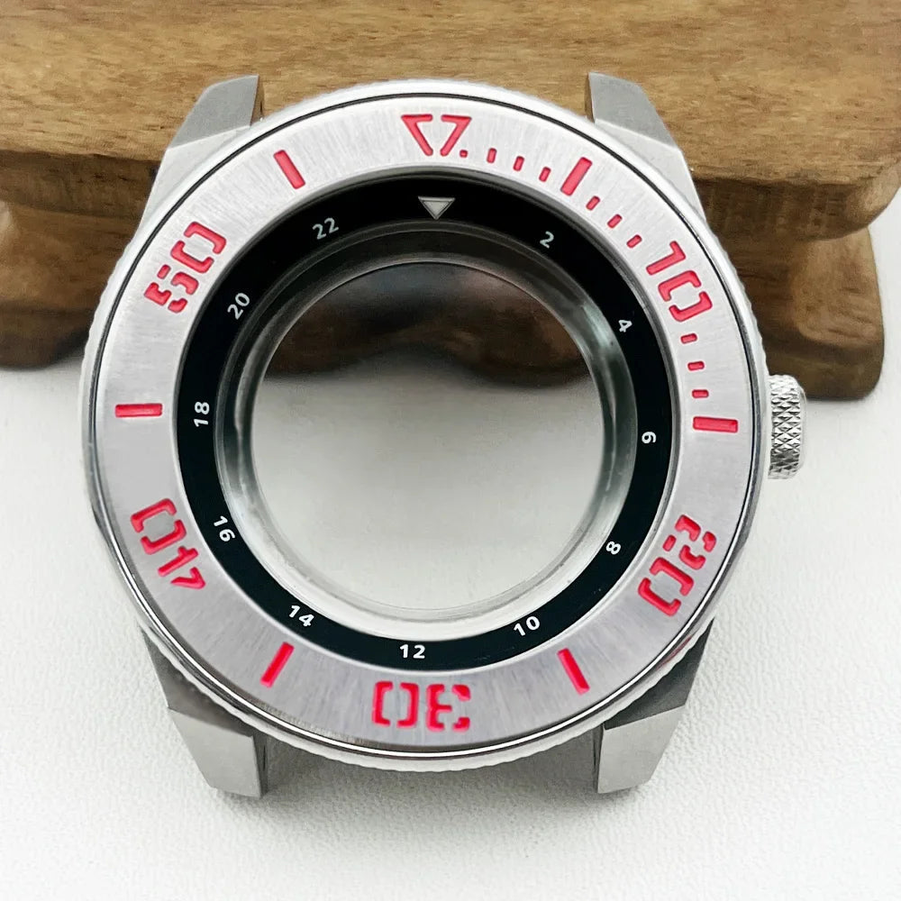 Samurai Watch Case for NH34, NH35, NH36, 7S26 | 44mm Stainless Steel with Sapphire Crystal & 22mm Lug STRAPS