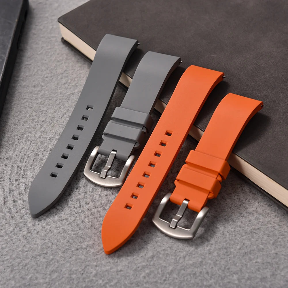 Premium FKM Rubber Watch Strap for Tissot, Seiko, and Omega Models STRAPS