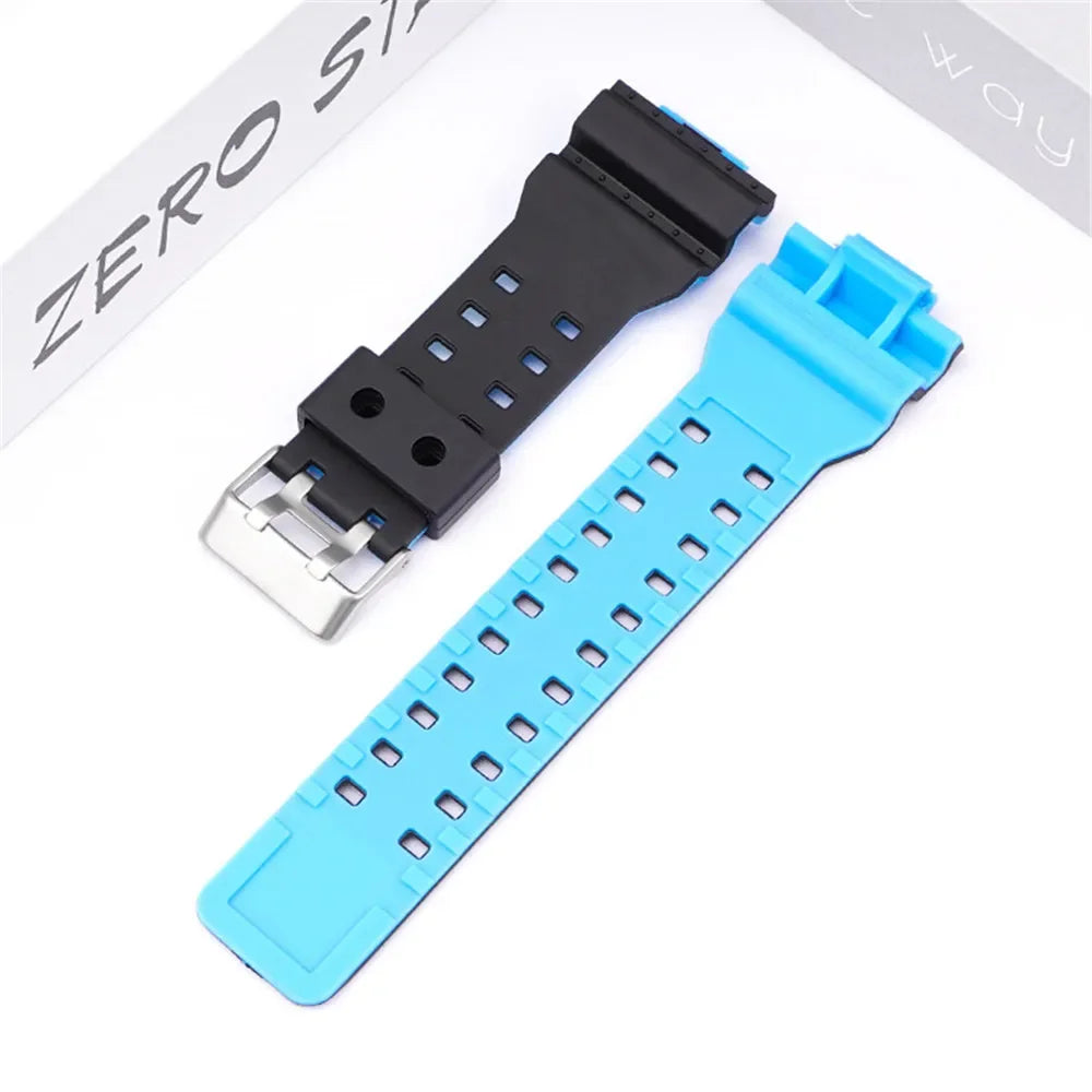 Silicone Strap for Casio G-Shock GA/GD/GLS Series – 16mm Resin Replacement Band STRAPS