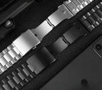 Diesel DZ4318 DZ4323 DZ4283 DZ4309 Solid Stainless Steel Watch Strap | 26mm Glossy Black Arc Interface Bracelet STRAPS