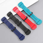 Casio AQ-S810W AEQ-110W W735H W736H Resin Soft Comfortable Silicone Watch Strap 18mm Black STRAPS