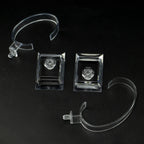 Transparent C-Shaped Bracelet & Watch Display Stand Organizer STRAPS