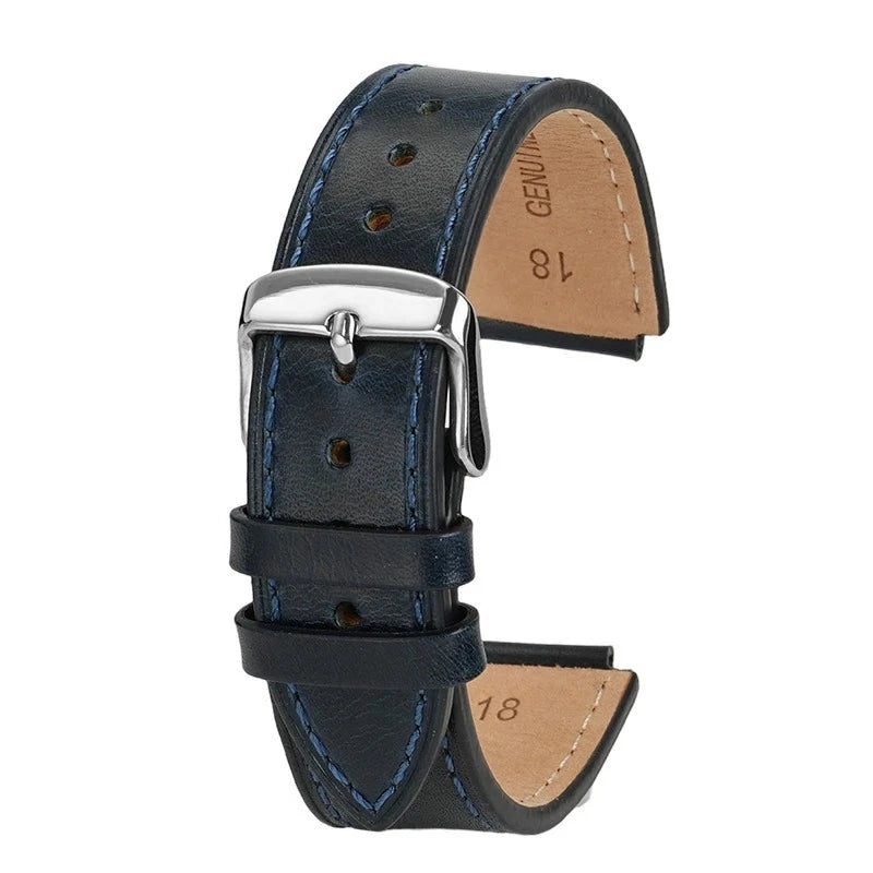 Retro Leather Watch Strap for Casio AE1200 AE1300 F-108 W-216H W-218 WS-1400 W-737H – 18mm STRAPS