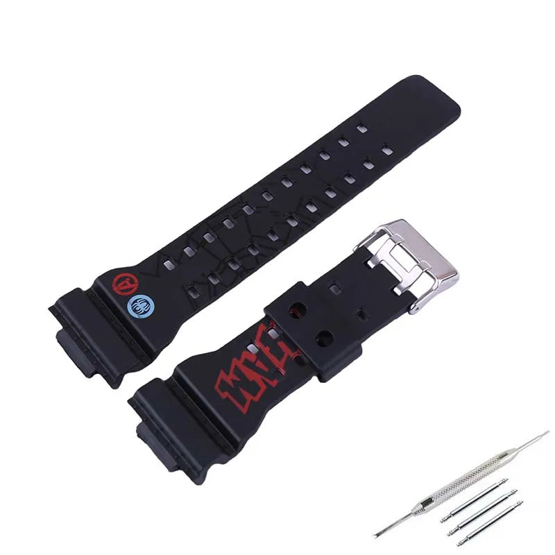 Resin Strap for CASIO G-SHOCK GD-100 GA-100 GA-110 GA-120 GA-130 GA-140 GA-150 GA-700 GA-710 GAX-100 GLS-100 GLS-8900 STRAPS