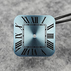 Square NH35 Watch Dial Set with Roman Numerals and Watch Hands for NH35 / NH36 STRAPS