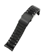 Diesel DZ4318 DZ4323 DZ4283 DZ4309 Solid Stainless Steel Watch Strap | 26mm Glossy Black Arc Interface Bracelet STRAPS