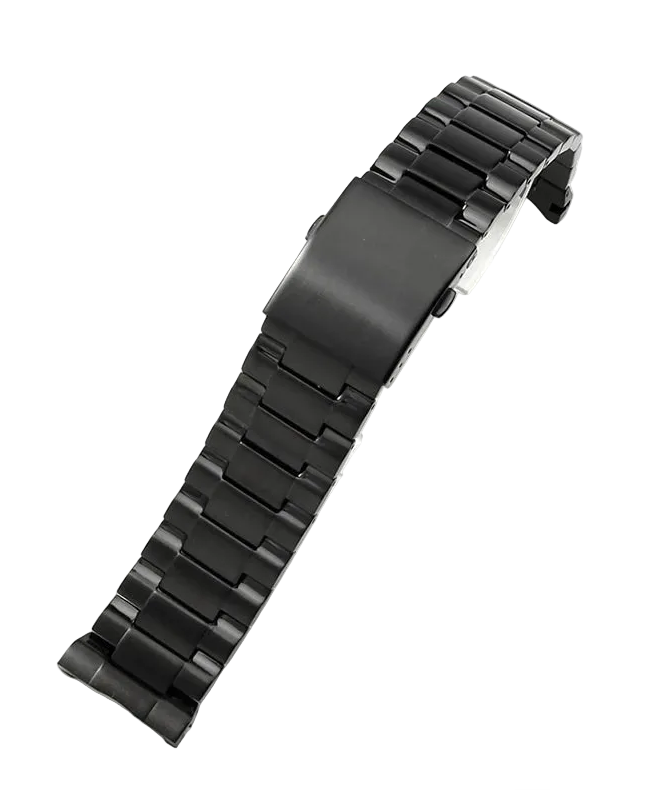 Diesel DZ4318 DZ4323 DZ4283 DZ4309 Solid Stainless Steel Watch Strap | 26mm Glossy Black Arc Interface Bracelet STRAPS
