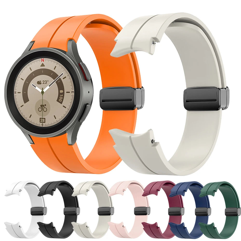 No-Gap Magnetic Silicone Strap for Samsung Galaxy Watch 7/6/5/4 Series STRAPS