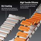 Apple Watch Ultra 3 Titanium & Magnetic Rubber Strap | Series 11 10 9 8 7 SE Models