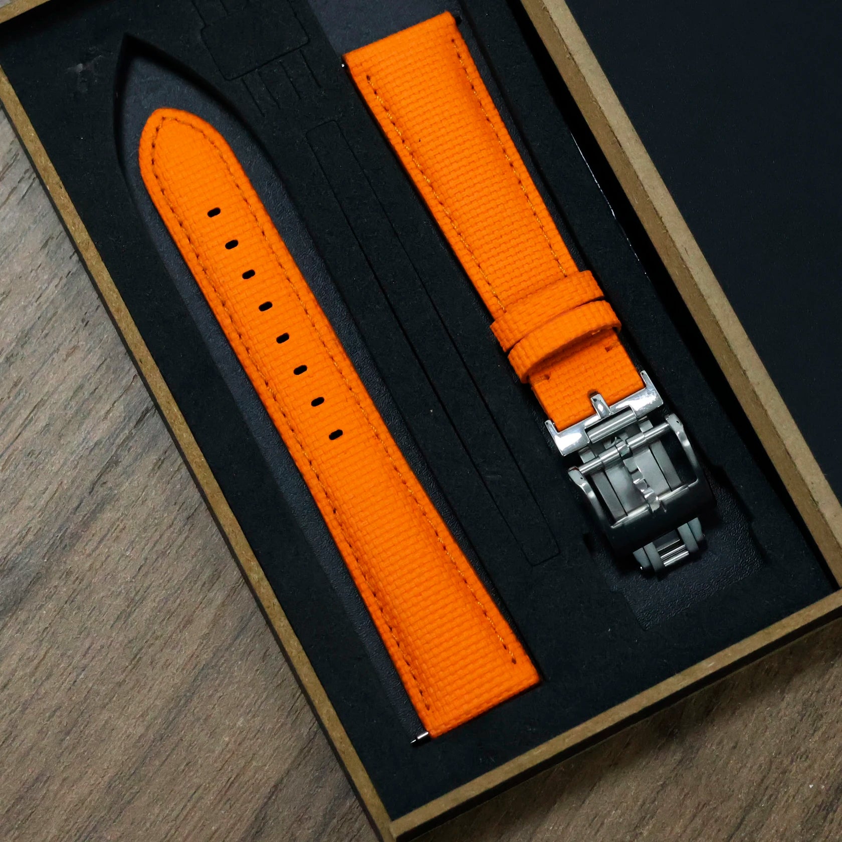 Universal Sailcloth Signature FKM Rubber Strap for Omega, Tudor, Rolex & Cartier