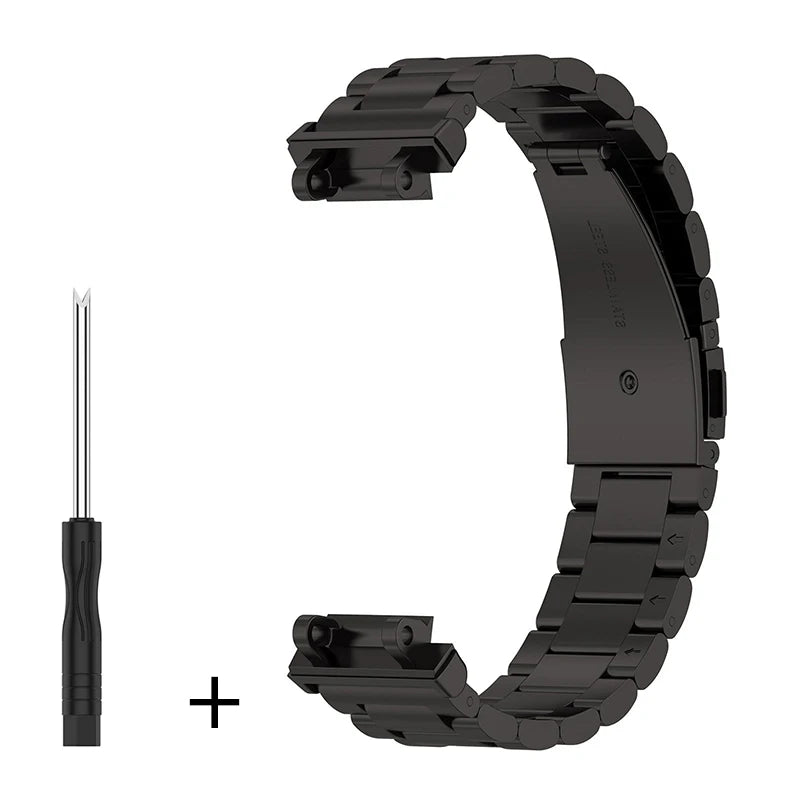 Stainless Steel Link Bracelet for Amazfit T-Rex 2, T-Rex Pro & T-Rex STRAPS