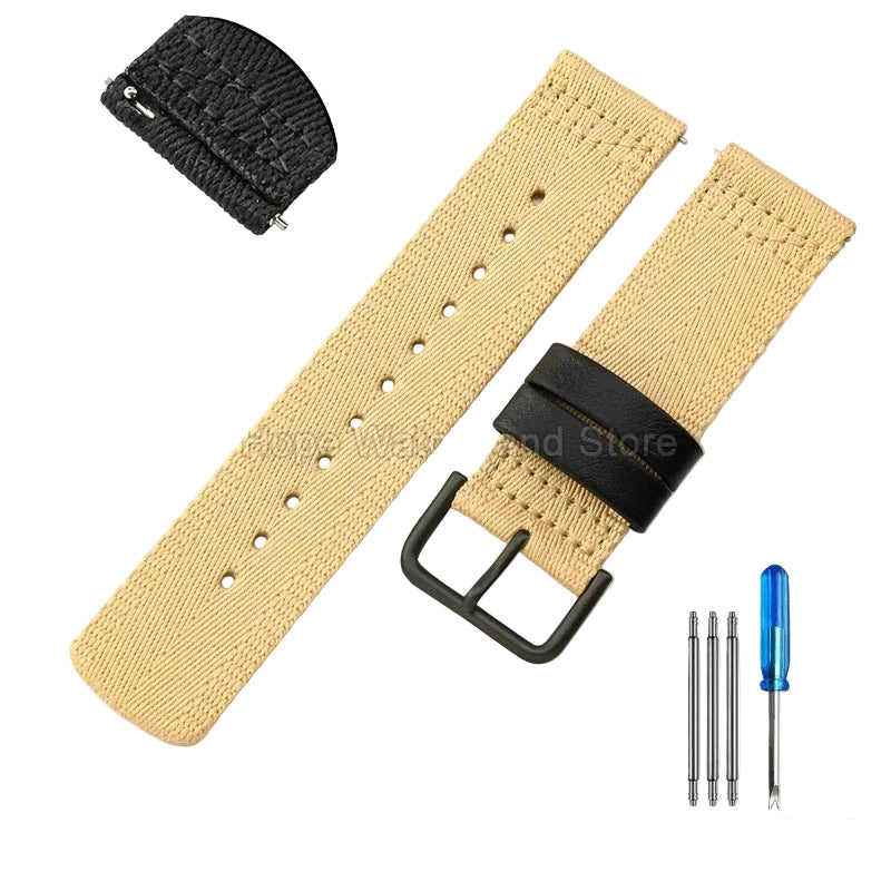 Air-Permeable Nylon Bracelet for Casio PRG-650YB, PRW-6600, GA-2000, & GA-2300 STRAPS