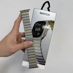 Apple Watch Ultra 3 Titanium & Magnetic Rubber Strap | Series 11 10 9 8 7 SE Models