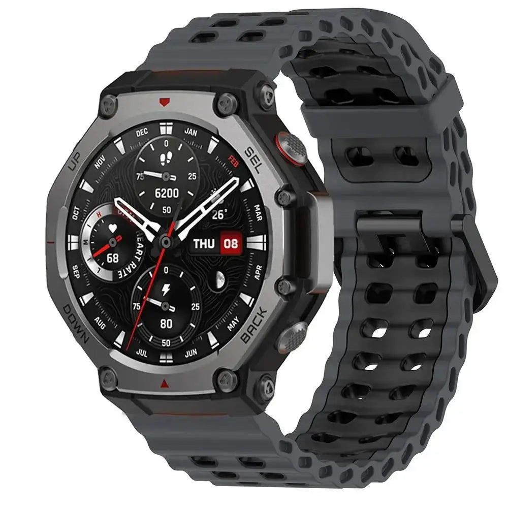 Breathable Sport Silicone Strap for Amazfit T-Rex 3, T-Rex 2, T-Rex Ultra & Pro STRAPS