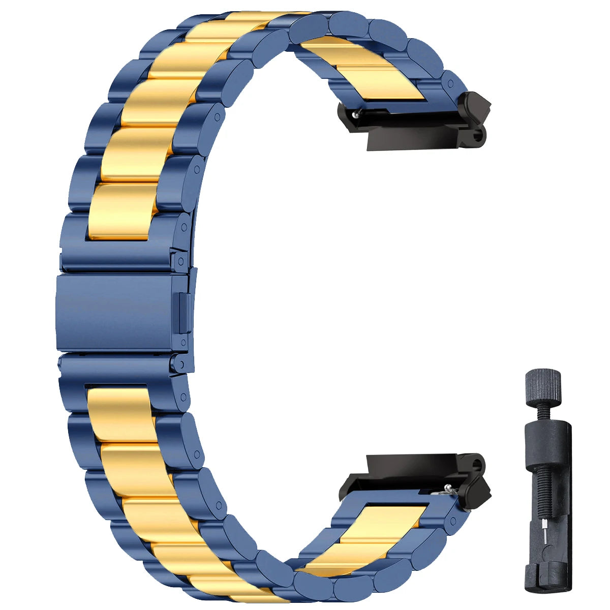 Stainless Steel Luxury Link Bracelet for Amazfit T-Rex 3, T-Rex 2, T-Rex Ultra & Pro STRAPS