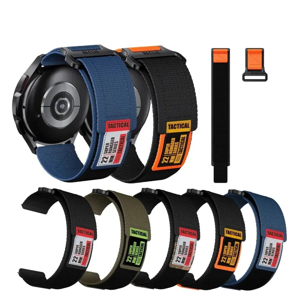20mm & 22mm Easy Fit Nylon Strap for Garmin Forerunner 255/265/965, Vivoactive 4, Venu, Active Watch - STRAPS