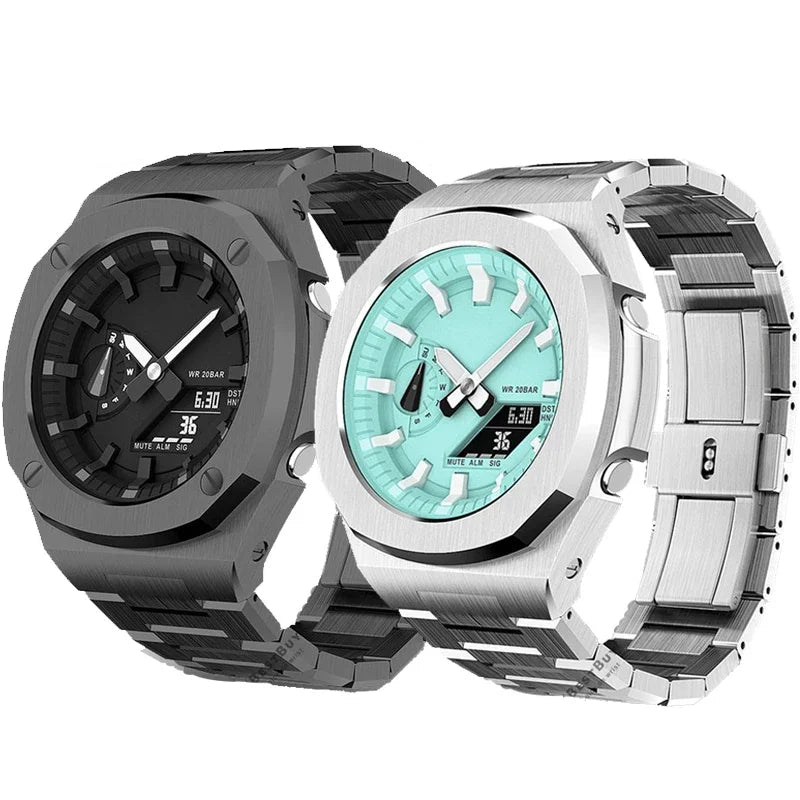 "Nautilus" Style Luxury Modification Kit for Casio G-Shock GA-2100 & GA-2110