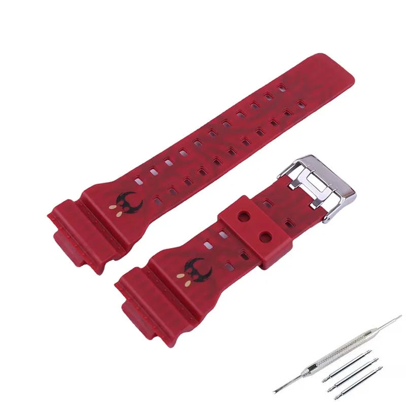 Resin Strap for CASIO G-SHOCK GD-100 GA-100 GA-110 GA-120 GA-130 GA-140 GA-150 GA-700 GA-710 GAX-100 GLS-100 GLS-8900 STRAPS