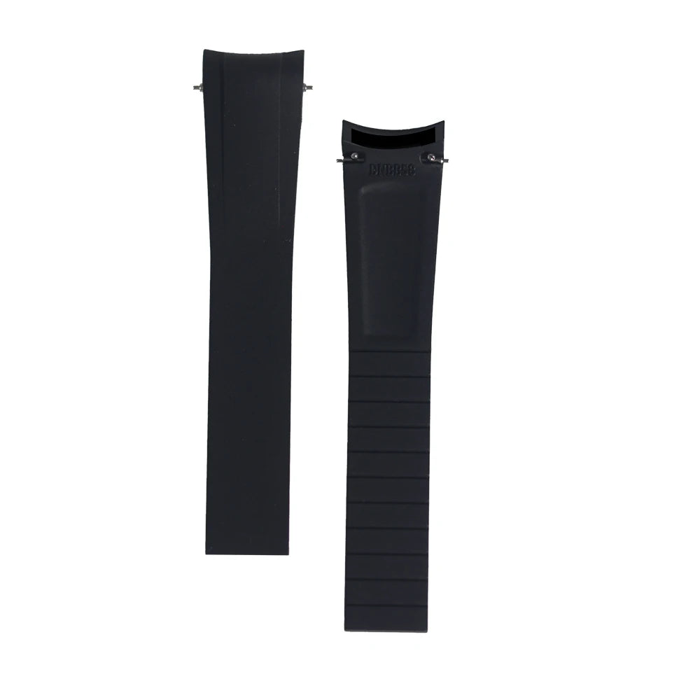 Curved End FKM Fluororubber "Cut-To-Size" Strap for Tudor Black Bay 58
