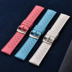 Vintage Tropical FKM Rubber Watch Strap for Seiko SKX007, 62MAS, & Tudor Black Bay STRAPS