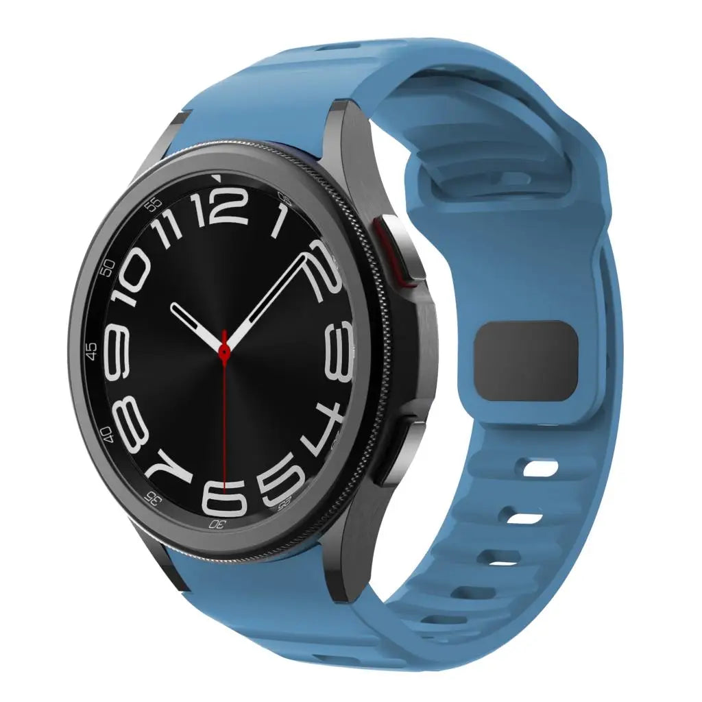Silicone Strap for Samsung Galaxy Watch 6 Classic 47mm 43mm / 5 Pro 45mm / 4 46mm 42mm / 6 40mm 44mm