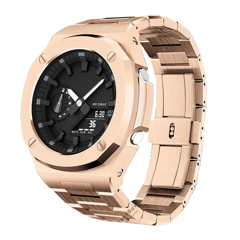 "Nautilus" Style Luxury Modification Kit for Casio G-Shock GA-2100 & GA-2110