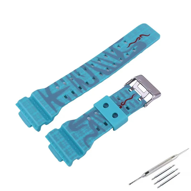 Resin Strap for CASIO G-SHOCK GD-100 GA-100 GA-110 GA-120 GA-130 GA-140 GA-150 GA-700 GA-710 GAX-100 GLS-100 GLS-8900 STRAPS