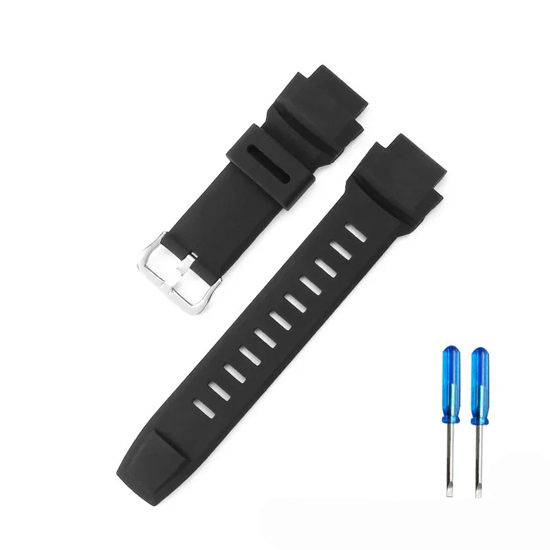 18mm Silicone Watch Strap for Casio Protrek PRG/PRW Series PRG-500 PRG-510 PRG-550 PRG-280 PRG-250