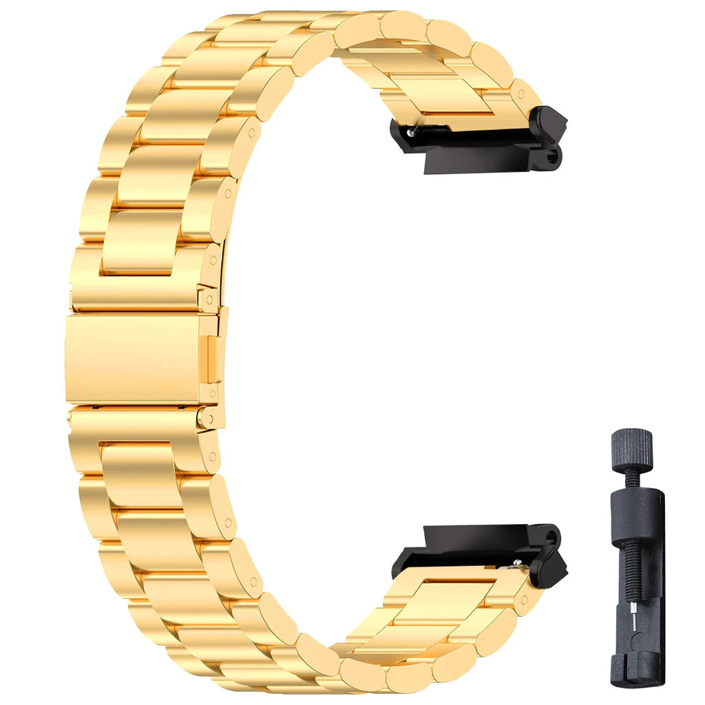 Stainless Steel Luxury Link Bracelet for Amazfit T-Rex 3, T-Rex 2, T-Rex Ultra & Pro STRAPS