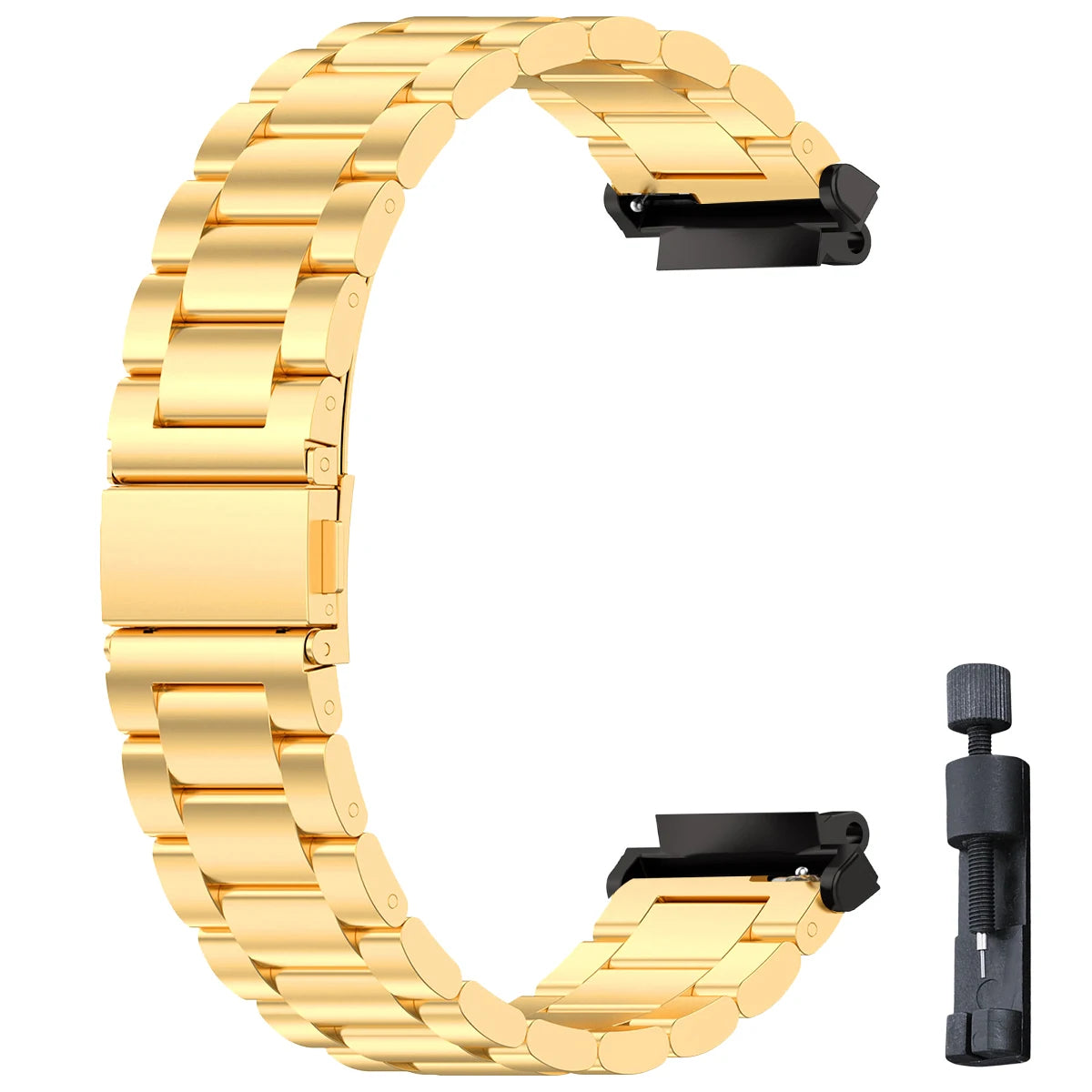 Stainless Steel Luxury Link Bracelet for Amazfit T-Rex 3, T-Rex 2, T-Rex Ultra & Pro STRAPS