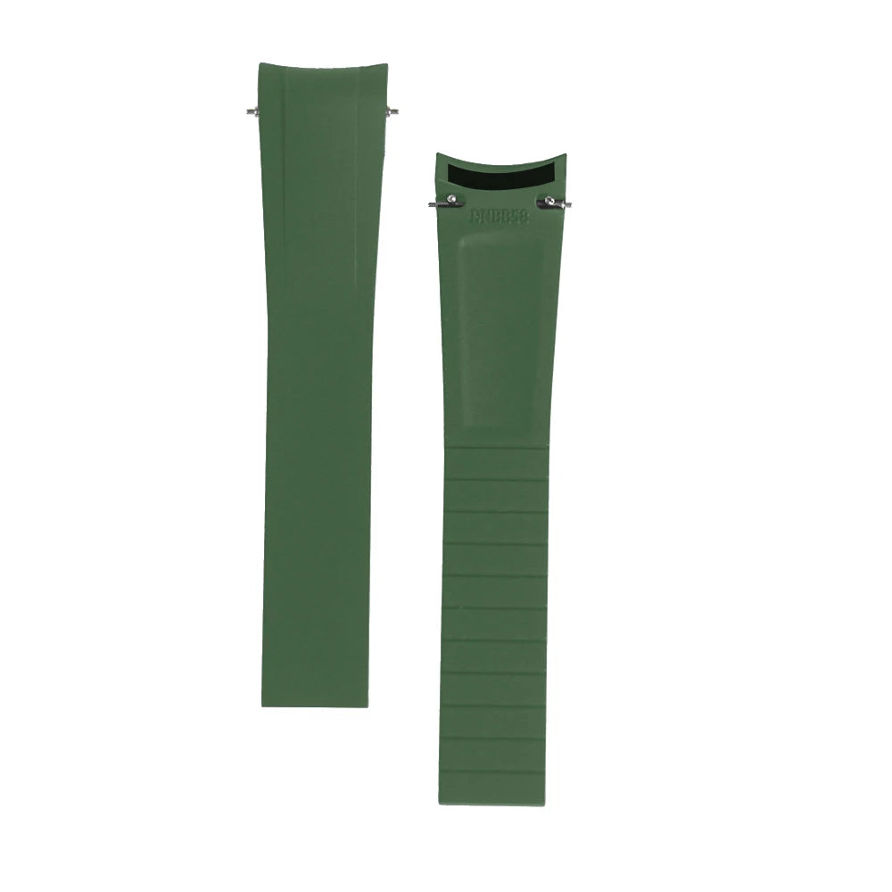 Curved End FKM Fluororubber "Cut-To-Size" Strap for Tudor Black Bay 58