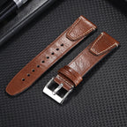 20mm 22mm Vintage Oil Wax Cowhide Watchband for Omega & Seiko STRAPS