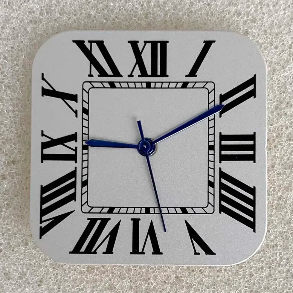 Square NH35 Watch Dial Set with Roman Numerals and Watch Hands for NH35 / NH36 STRAPS